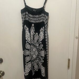 Elegant Black and White Women's Dress